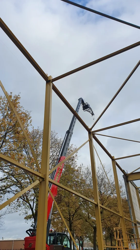 Dak- en lichtstraatconstructie